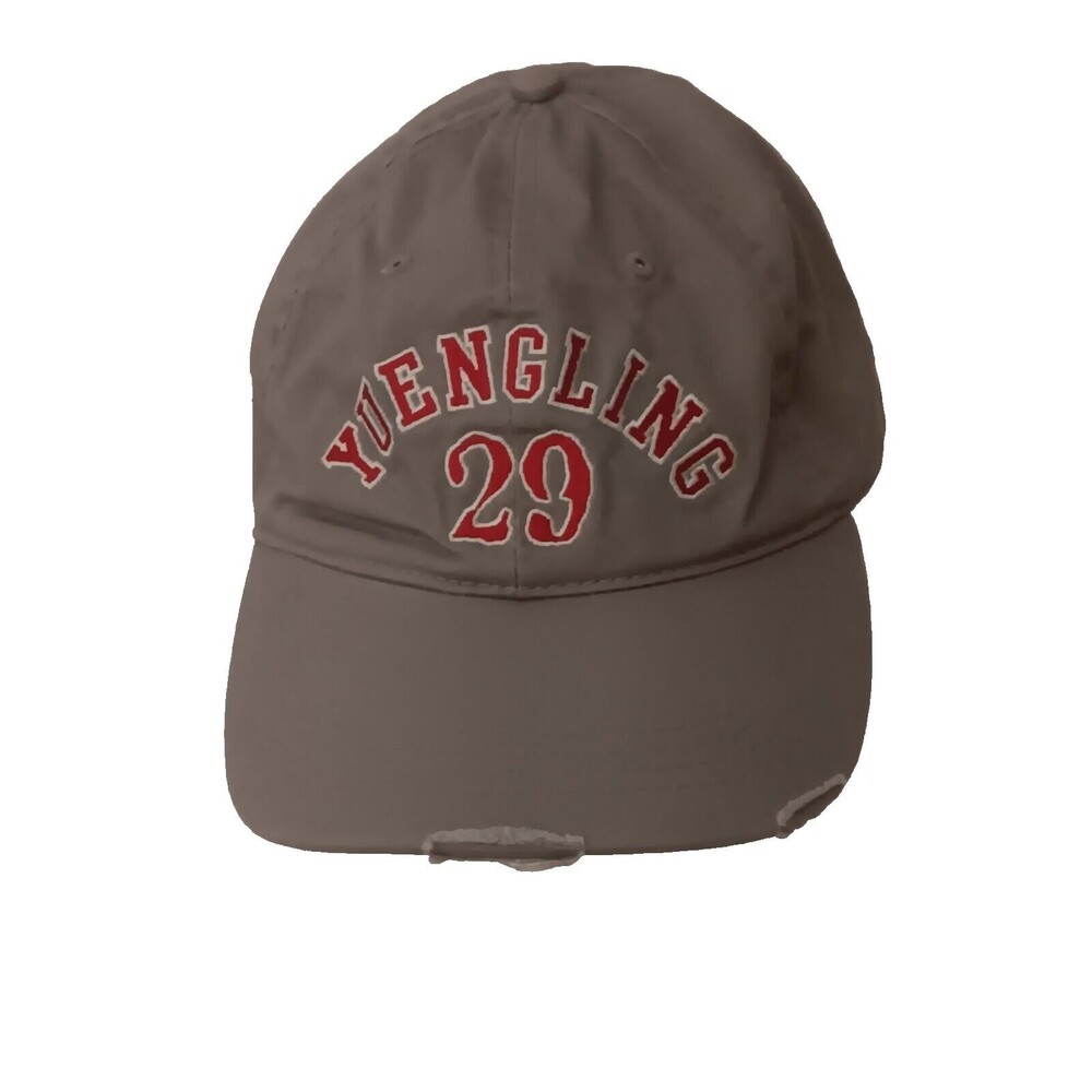 Yuengling Beer 29 Gray Distressed Adjustable Hat 100% Cotton